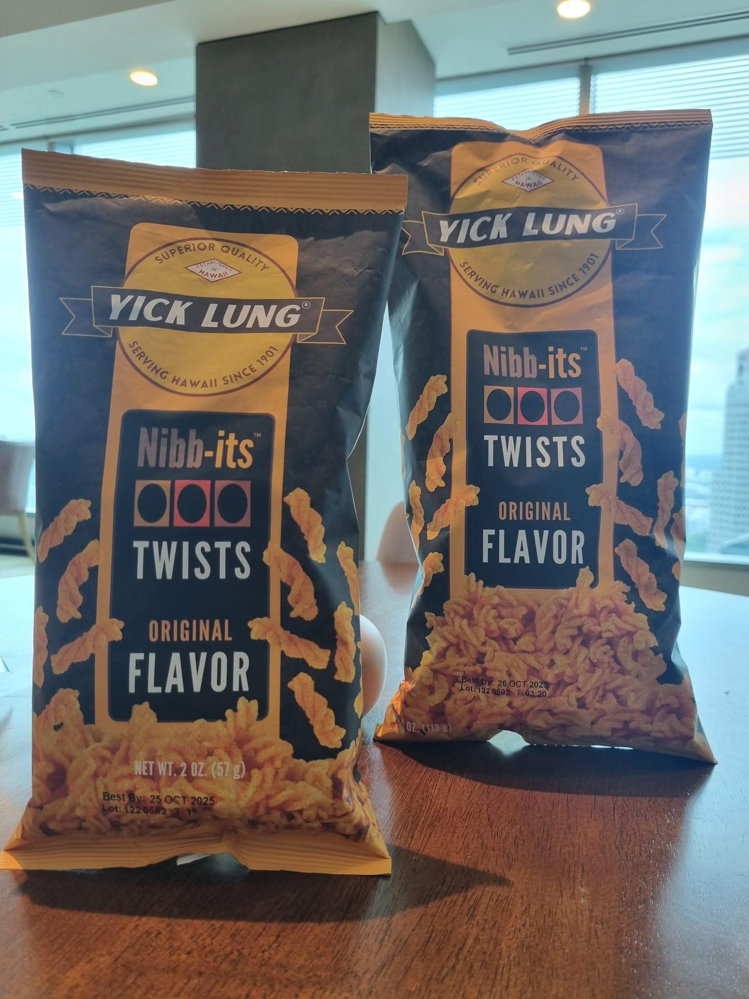 Yick Lung Nibb-its – Hawaii’s Retro BBQ Snack Crunch – 6-Pack Large Bags