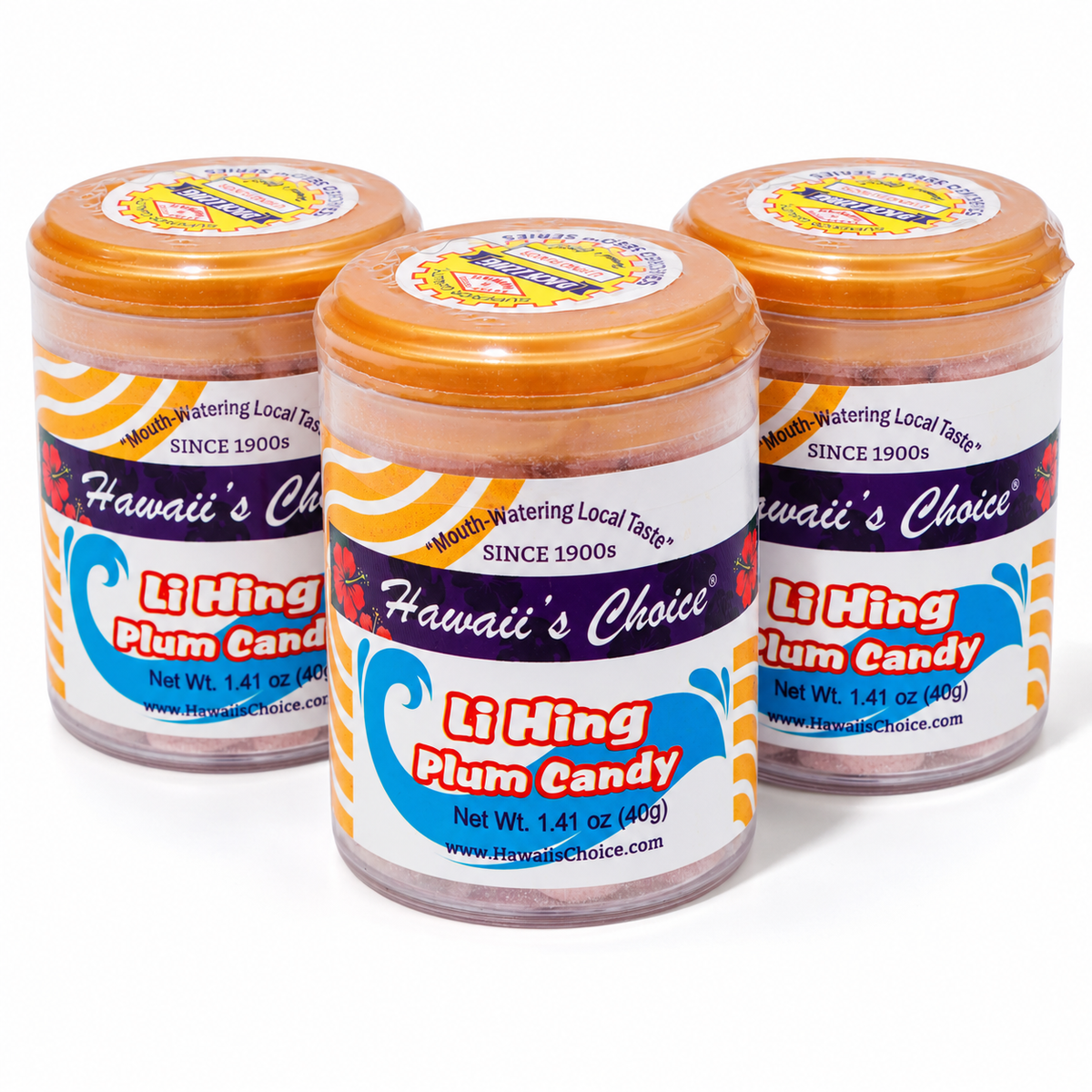 YICK LUNG Li Hing Plum Candy Tablets – 3-Pack