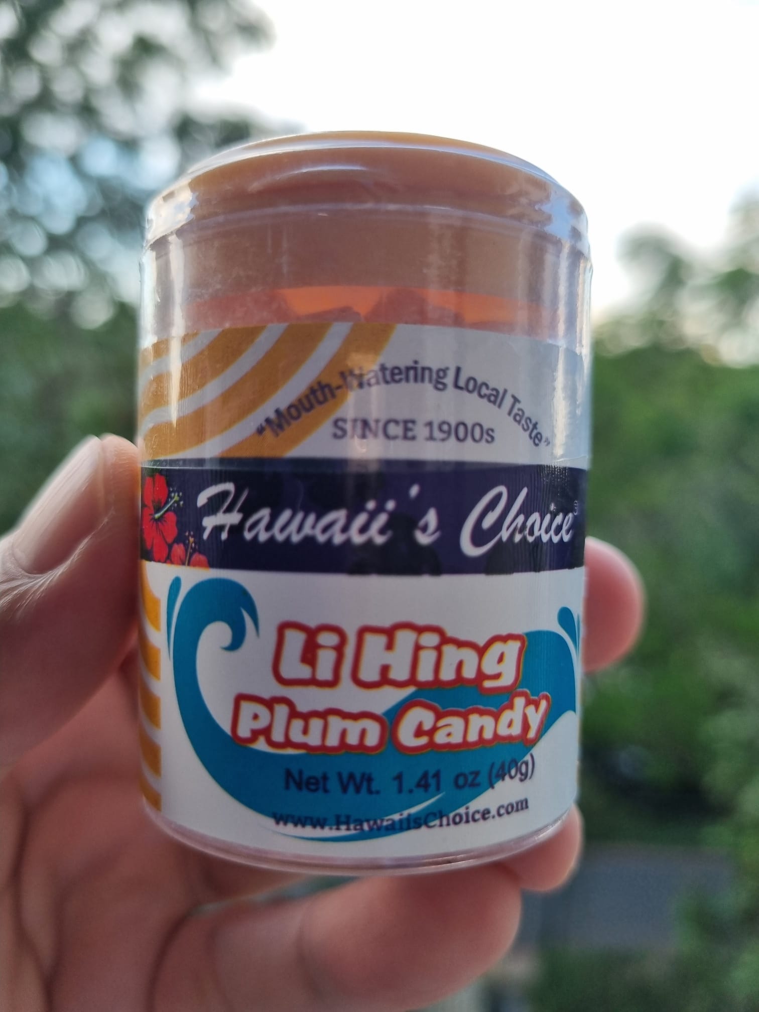 ハワイズ チョイス リー ヒン プラム キャンディ メルティング タブレット - トレイ 2 個、40g 瓶入り 12 パック、エキゾチックな甘くて塩味のある食欲をそそるトロピカル トリート - 通常価格 1.64 ドル/瓶、10% 割引価格 1.48 ドル/瓶 (USD) 