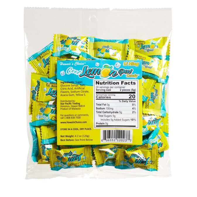 Cool Lemon Peel Candy